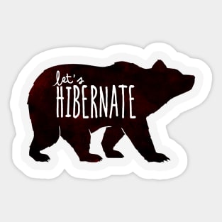 Let's Hibernate Sticker